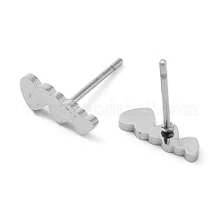Non-Tarnish 304 Stainless Steel Stud Earrings&nbsp;EJEW-M242-02N-P