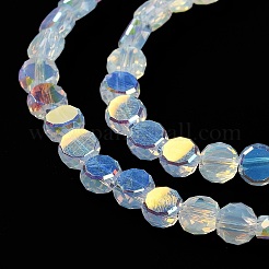 Transparent Electroplate Glass Beads Strands&nbsp;GLAA-Q099-I01-07