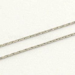 変色しにくい304ステンレススチールチェーンネックレス  ステンレス鋼色  20.4インチ（51.8cm）&nbsp;NJEW-R223-12
