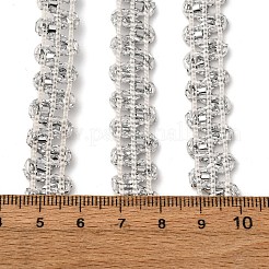 フィリグリー ポリエステル レース トリム  ホームテキスタイル装飾用のウェーブトリミング  銀  1/2インチ（13mm）  約80.00~90.00ヤード（73.15~82.296m）/ロール&nbsp;OCOR-Z007-09A