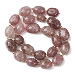 Natural Strawberry Quartz Beads Strands&nbsp;G-G453-D07-01