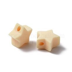 シリコンビーズ  スター  バリーウッド  13x13x7.5mm  穴：2mm&nbsp;SIL-WH0013-05D