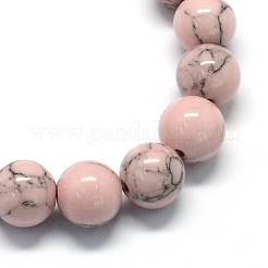 Dyed Synthetic Turquoise Gemstone Bead Strands&nbsp;TURQ-R032-8mm-XSS07