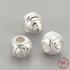 925 Sterling Silver Beads&nbsp;X-STER-S002-16-4mm