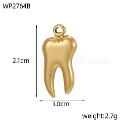 304 Stainless Steel Pendants&nbsp;STAS-OY012-91G