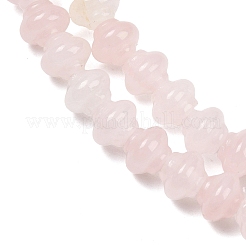 天然石ローズクォーツビーズ連売り  ランタン  9x7mm  穴：0.8mm  約52~53個/連  15.35''~15.55''（39~39.5センチメートル）&nbsp;G-P595-C04-01
