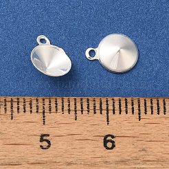 Ion Plating(IP) 304 Stainless Steel Pendant Pointed Back Rhinestone Settings&nbsp;STAS-U025-05A-S