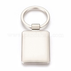 Zinc Alloy Cabochon Settings Keychain&nbsp;KEYC-E028-08P