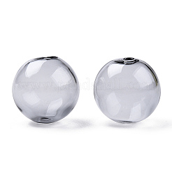 Transparent Blow High Borosilicate Glass Globe Beads&nbsp;X-GLAA-T003-09G