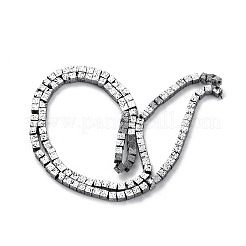Electroplated Natural Lava Rock Beads Strands&nbsp;G-A256-B01-02E