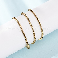 2.5MM 304 Stainless Steel Rolo Chain/Pea Chain Necklaces&nbsp;SA-CBA4160-23G