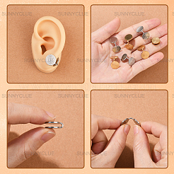 16Pcs 2 Colors 304 Stainless Steel Vortex Cuff Earrings&nbsp;EJEW-SC0001-87
