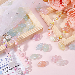 60Pcs Transparent Acrylic Beads&nbsp;OACR-SC0002-10