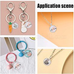 Alloy Glass Pendants&nbsp;PALLOY-CA0001-23