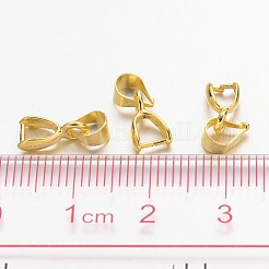 真鍮のアイスピックピンチベイル  カドミウムフリー＆鉛フリー  金色  長さ10mm  5.5 mm幅  厚さ3mm  4×長インナー  内幅3.5mm  ピン：0.8mm&nbsp;X-IFIN-KK08-G