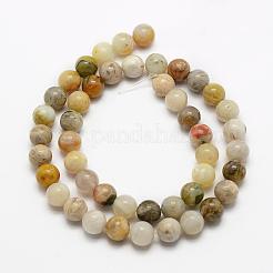 Natural Bamboo Leaf Agate Beads Strands&nbsp;G-K194-4mm-01