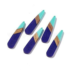 Opaque Resin & Walnut Wood Big Pendants&nbsp;RESI-M027-05K