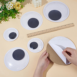 3Pairs 3 Styles Adhesive Back Plastic Doll Eyes&nbsp;DOLL-OC0001-05
