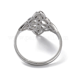 Non-Tarnish 304 Stainless Steel Adjustable Rings&nbsp;RJEW-B047-03P