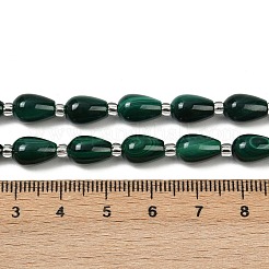 Natural Malachite Beads Strands&nbsp;G-L630-C01-10x6mm