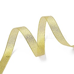 グリッターメタリックリボン  ラメリボン  オーガンジーの弓のためのDIYの材料  リバーシブル  金色  サイズ：幅約1/2インチ（12mm）  25ヤード/ロール（22.86メートル/ロール）&nbsp;X-RS12mmY-G