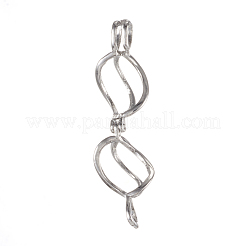 Eco-Friendly Brass Locket Pendants&nbsp;KK-K163-48P-NR