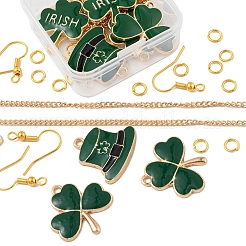 DIY Clover Pendant Jewelry Sets Making Kit&nbsp;DIY-YW0005-05G