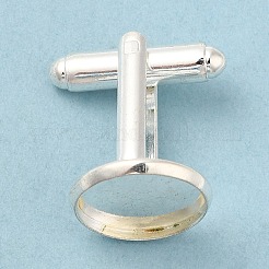 Flat Round Brass Cuff Settings&nbsp;LS-KK-XCP0001-72S