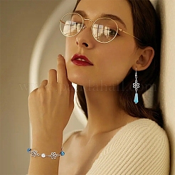 チベットスタイルの合金コネクターチャーム80個。  中空の花のリンク  アンティークシルバー  15.5x9.5x2mm  穴：1.4mm&nbsp;FIND-YW0008-29