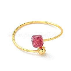 Natural Multicolor Tourmaline Cuff Open Rings&nbsp;RJEW-JR01047