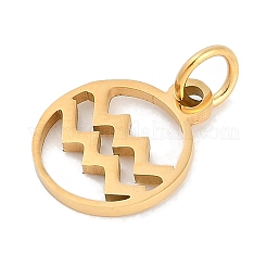 Ion Plating(IP) 304 Stainless Steel Charms&nbsp;STAS-R135-05G-11