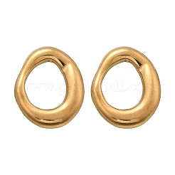 304 Stainless Steel Chunky Oval Studs Earrings for Women&nbsp;EJEW-K306-28G