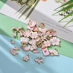 60Pcs 30 Style Alloy Enamel Pendants&nbsp;ENAM-LS0001-06LG