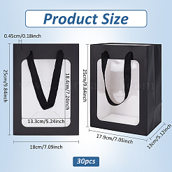 Rectangle Paper Gift Bags with Handles&nbsp;ABAG-WH0044-62A