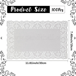 紙 耐油ラップ ティッシュ  キッチンベーキング用品用  長方形  300x190x0.04mm  50個/セット&nbsp;AJEW-WH20067-049A