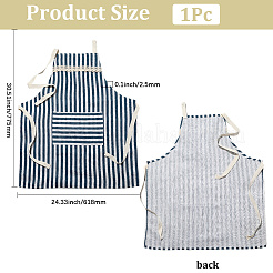 Stripe Cotton Sleeveless Apron&nbsp;AJEW-WH20072-17