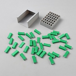 粘土陶器用のアルファベット記号ABSプラスチックスタンプセット  ポリマークレイスタンプ  グリーン  シンボル  28x12x8.5mm  36pc&nbsp;DIY-WH0308-942B