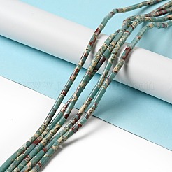 合成寿山石ビーズ連売り  コラム  13.5~14x4mm  穴：1.4mm  約29個/連  15.63''（39.7センチメートル）&nbsp;G-I326-06