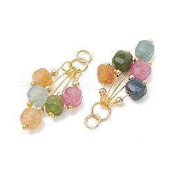 Natural Multicolor Tourmaline Pendants&nbsp;PALLOY-JF05436
