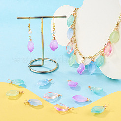 70Pcs Imitation Jade Glass Pendants&nbsp;PALLOY-TAC0279