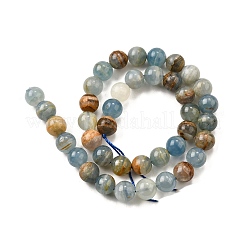 Natural Blue Calcite Beads Strands&nbsp;G-H312-C02-10mm