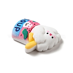 Lovely Rabbit Opaque Resin Decoden Cabochons&nbsp;RESI-B012-03D