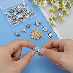 24Pcs 6 Styles Brass Box Clasps&nbsp;KK-ME0001-82