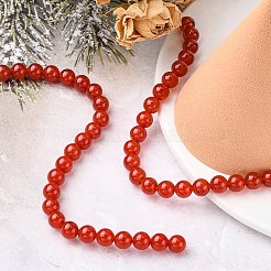 Natural Carnelian Beads Strands&nbsp;G-C076-6mm-2A