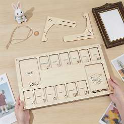 Wooden Hanging Kindergarten to Graduation Photo Frame&nbsp;AJEW-WH0752-515A