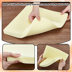 陶器粘土セラミックスポンジパッド  粘土の掃除や成形用具のスポンジ  正方形  300x300x30mm&nbsp;FIND-WH0433-21D