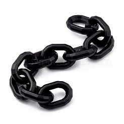 Handmade Spray Painted CCB Plastic Cable Chains&nbsp;AJEW-JB00736