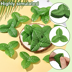 Plastic & Cloth Artificial Leaf&nbsp;AJEW-WH20070-105