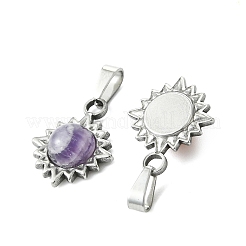 Natural Mixed Gemstone Pendants&nbsp;PALLOY-JF05903