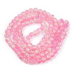 Baking Paint Crackle Glass Bead Strands&nbsp;CCG-S001-8mm-09-A